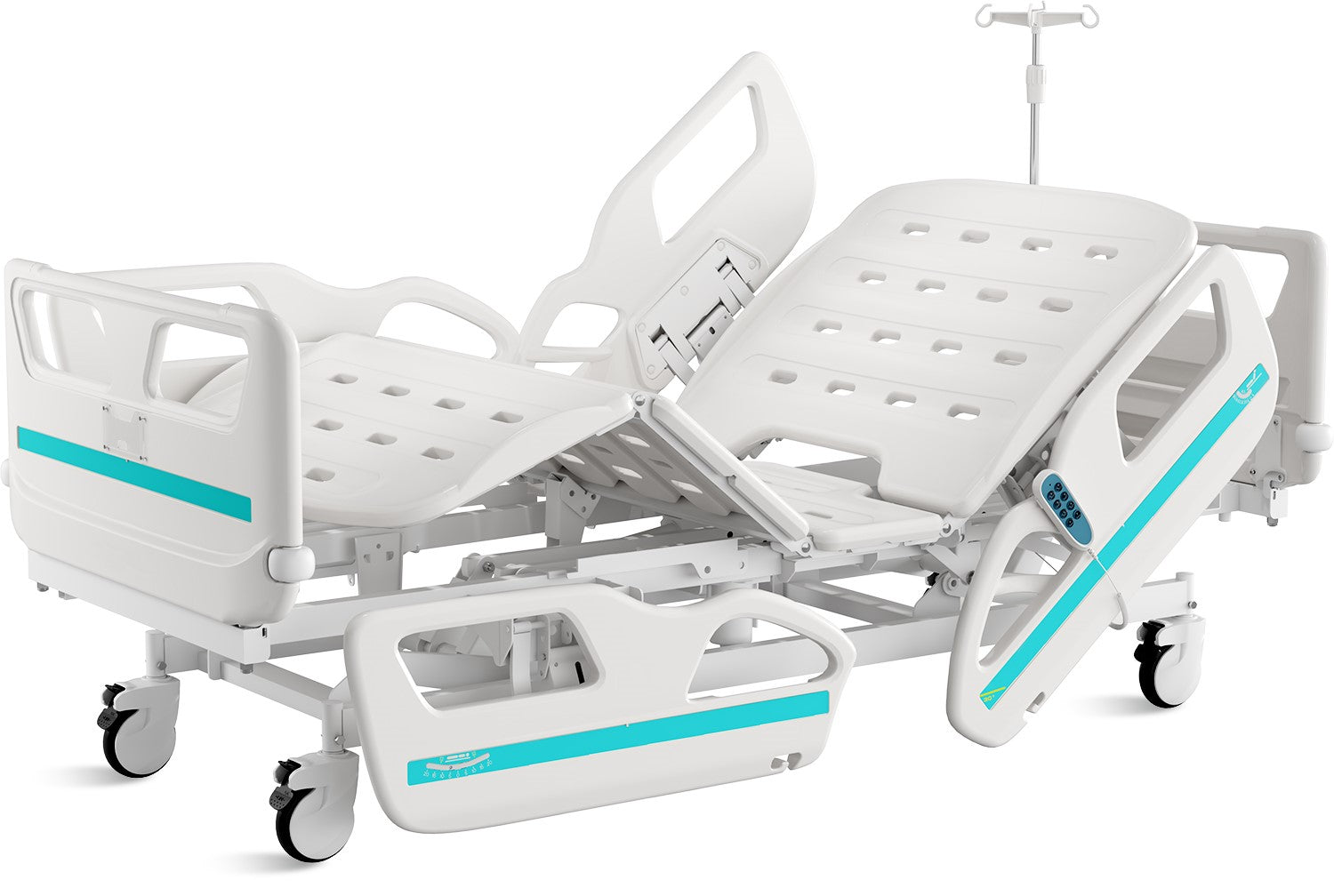 CD650 Hospital Bed Electric ICU Bed for Home and Hospital use (with Mattress and IV Pole)
