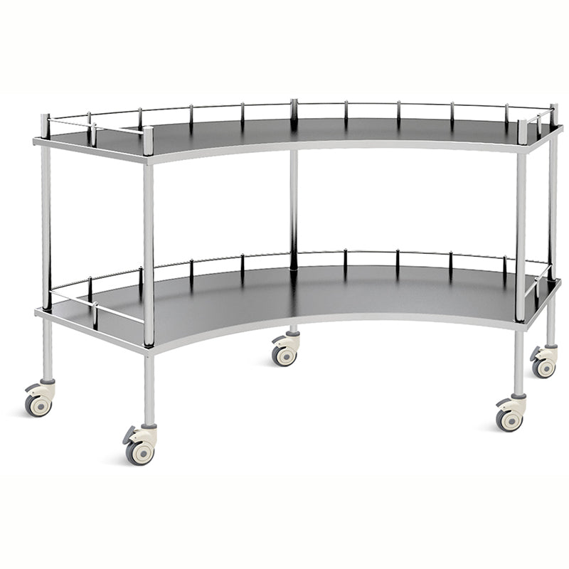TRO63 Fan Shaped Instrument Trolley