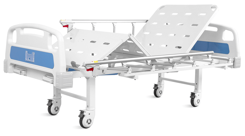 [Cosmetic Damage] MA200 Hospital Bed 2 Function Manual Crank with 4" Mattress & IV Pole