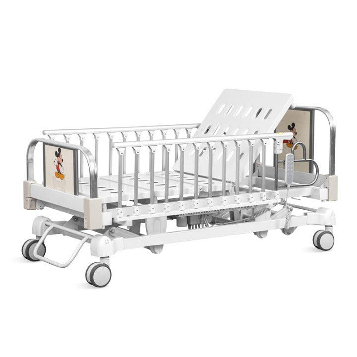 DC800 Electric Pediatric Bed with 4" Foam Mattress and IV pole