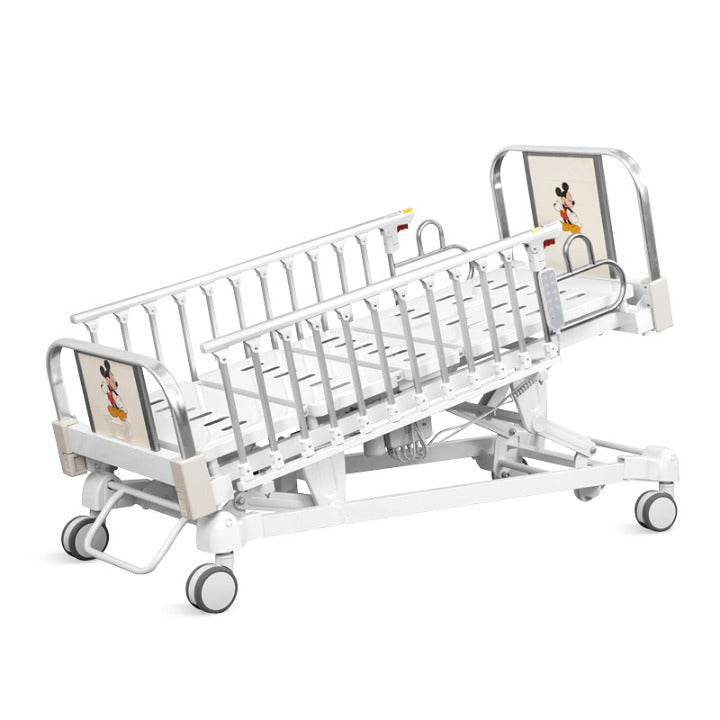 DC800 Electric Pediatric Bed with 4" Foam Mattress and IV pole
