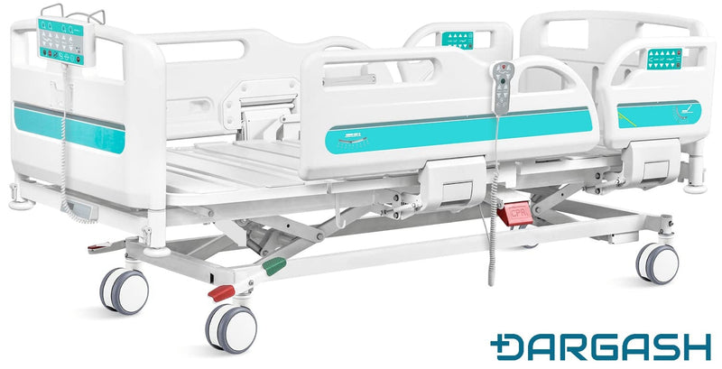 Homecare & Hospital Beds - Hospital Bed 5 Functions Fully Electric ICU Bed DARGASH Elite Edition (with Mattress)