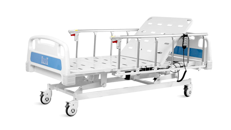 Hospital Bed Electric 3 Function With Waterproof Mattress And IV Pole