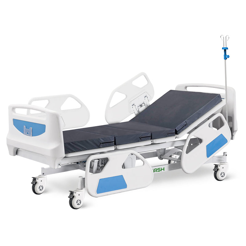 Hospital Bed Electric ICU Bed For Home And Hospital Use (with Mattress And IV Pole)