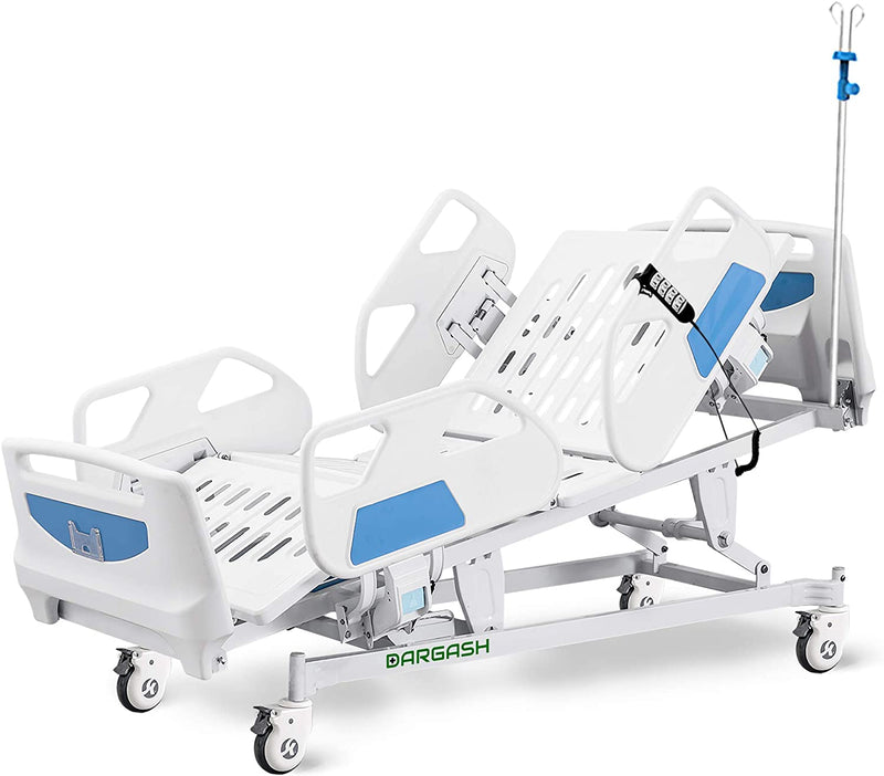 Hospital Bed Electric ICU Bed For Home And Hospital Use (with Mattress And IV Pole)